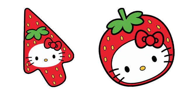 Hello Kitty Strawberry Fruit Cursor
