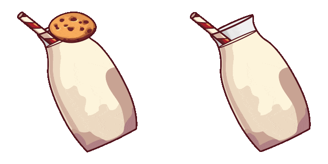 Christmas Milk & Cookie Animated Cursor
