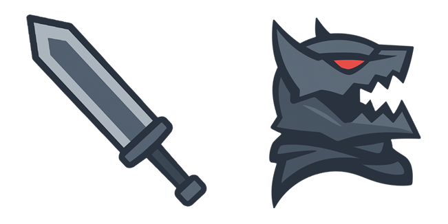 Berserk Sword & Helmet Minimalist Cursor