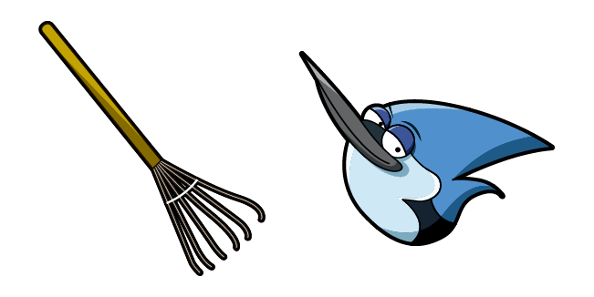 Regular Show Mordecai & Rake Guitar Cursor
