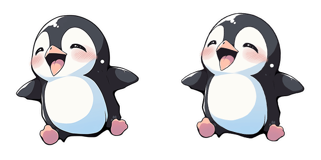 Cheerful Penguin Cursor