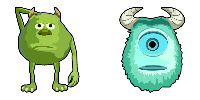 Mike Wazowski-Sulley Face Swap Meme Cursor