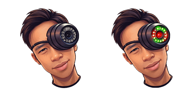 Asian Boy with Camera Eye Meme Cursor