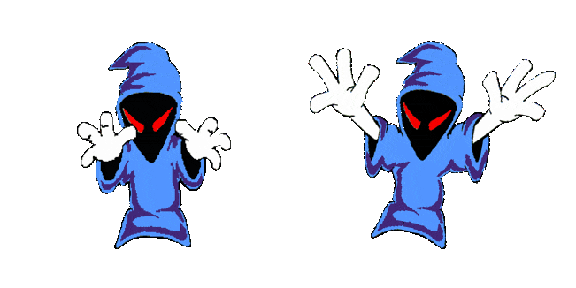 Halloween Blue Ghost Animated Cursor