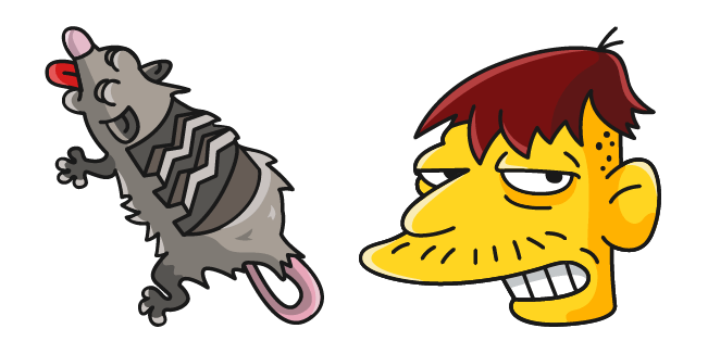 The Simpsons Cletus Spuckler & Possum Cursor