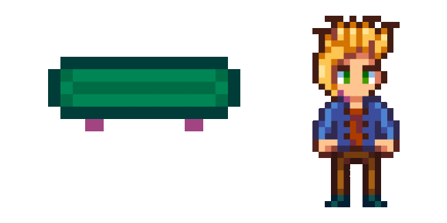 Stardew Valley Sam & Skateboard Animated Cursor