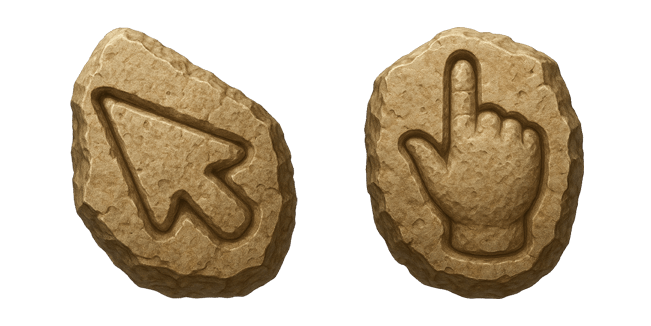 Caveman Rock Cursor