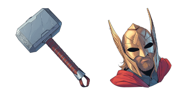 Marvel Mjolnir & Thor Cursor