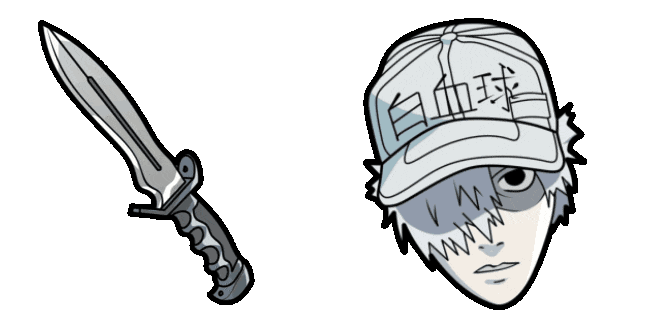 Cells at Work! White Blood Cell & Knife Animated Cursor