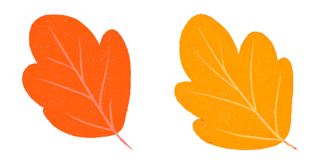 Autumn Orange & Yellow Leaves Cursor