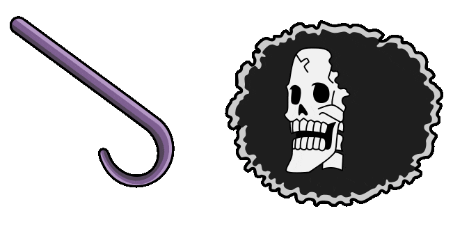 One Piece Brook & Soul Solid Animated Cursor