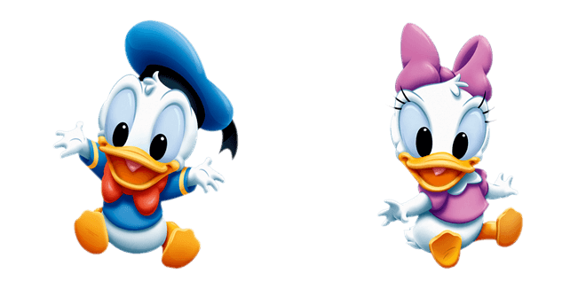 Chibi Donald & Daisy Duck Cursor