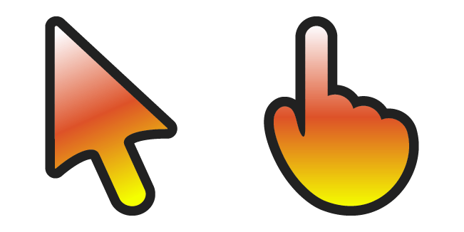 Candy Corn Gradient Cursor