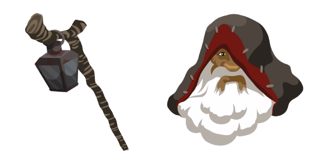 The Legend of Zelda Old Man & Lantern Staff Cursor