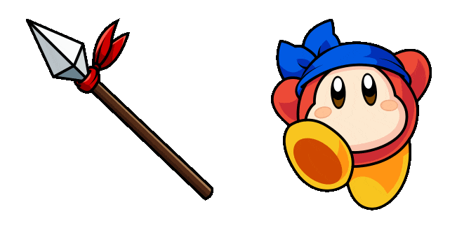 Kirby Bandana Waddle Dee & Spear Animated Cursor