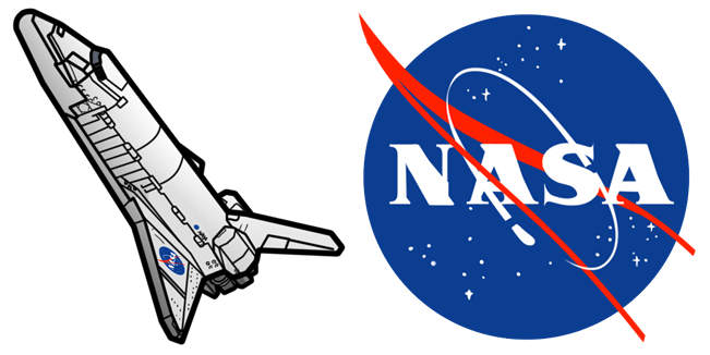 NASA Space Shuttle & Logo Cursor