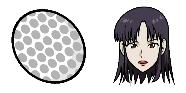 Rising Impact Kiria Nishino & Golf Ball Animated Cursor