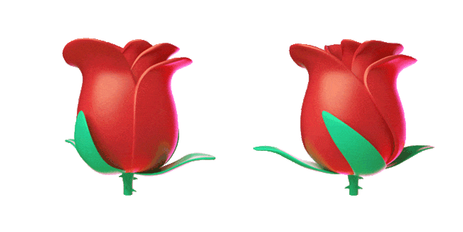 Rose Emoji Animated Cursor