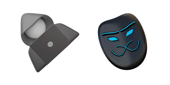 Hacker & Hacker Mask 3D Cursor