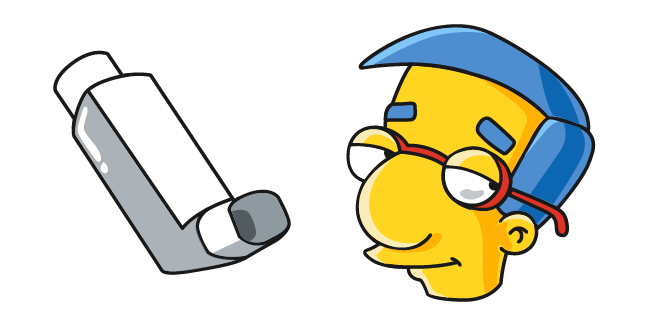 The Simpsons Milhouse & Asthma Inhaler Cursor
