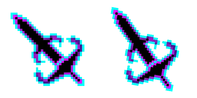 Minecraft Infinity Galaxy Sword Pixel Cursor