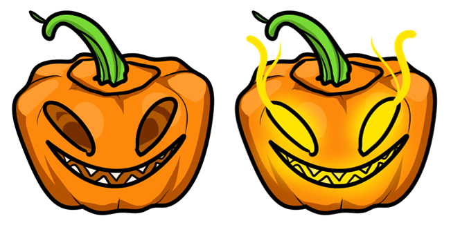 Halloween Toothy Jack-O-Lantern Cursor