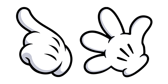 Mickey Mouse Hand Inflated Glove Cursor