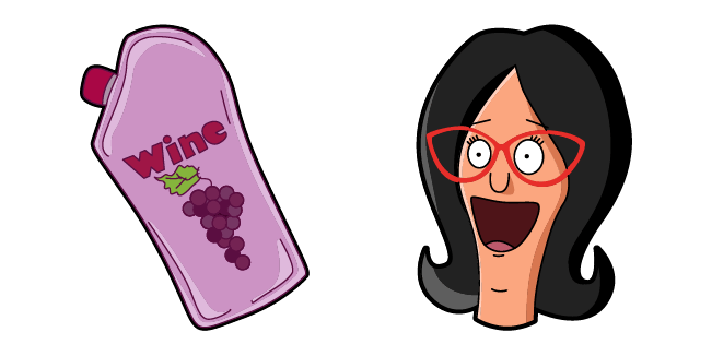 Bob's Burgers Linda Belcher & Wine Cursor