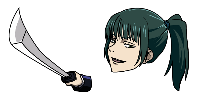 Jujutsu Kaisen Maki Zenin & Katana Cursor