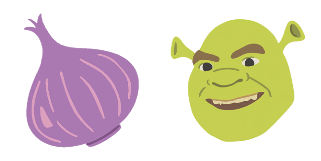 Purple Onion & Shrek Head Cursor