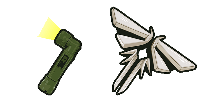 Last of Us Flashlight Beam & Fireflies Logo Animated Cursor