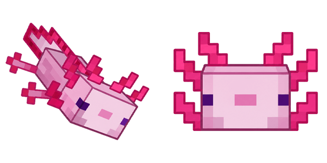 Minecraft Pink Axolotl Cursor