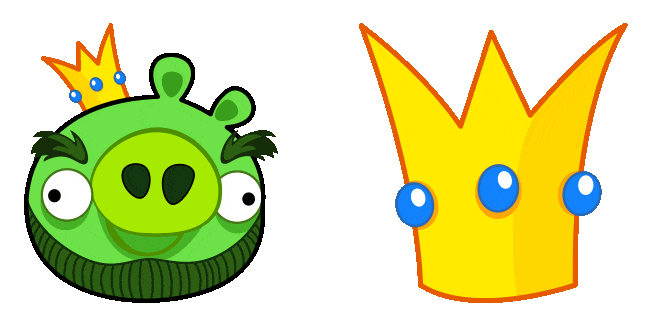 Angry Birds Leonard & Crown Animated Cursor