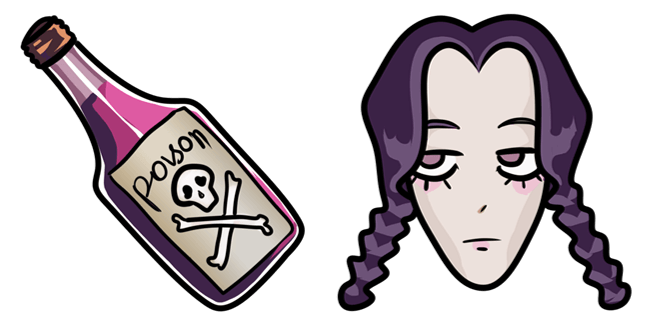 The Addams Family Wednesday & Poison Cursor