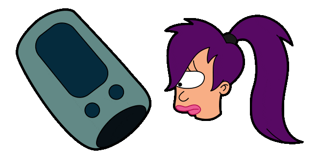 Futurama Turanga Leela & Wrist LoJack-a-mater Cursor