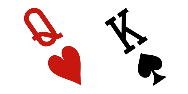 Queen Of Hearts & King Of Spades Cursor