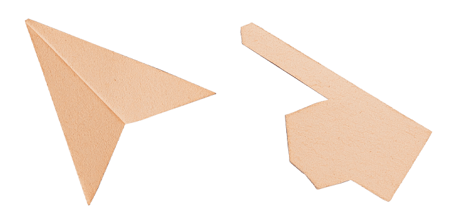 Origami Paper Plane & Hand Cursor