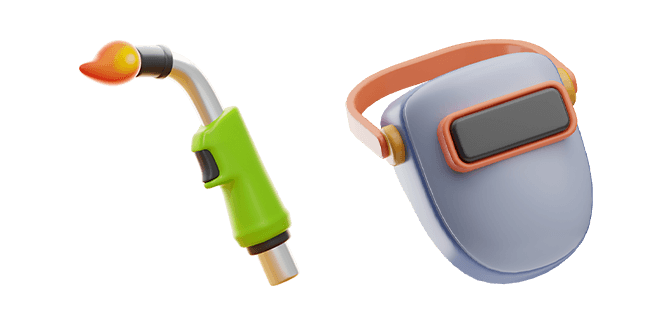 Welding Torch & Welding Mask 3D Cursor