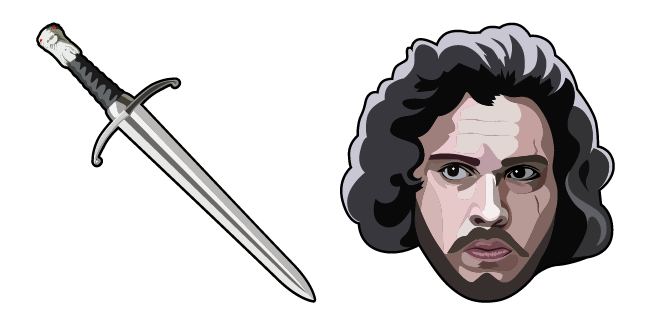 Game of Thrones Jon Snow & Longclaw Sword Cursor
