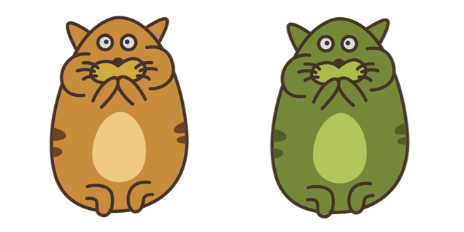 Doodle Cats Vomit Cursor