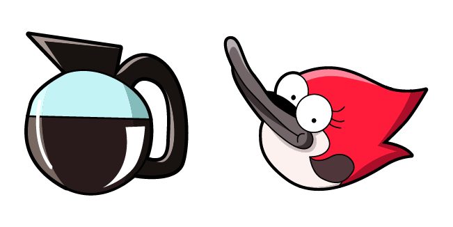 Regular Show Margaret & Coffee Cursor
