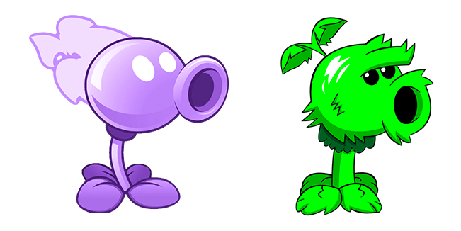 Plant vs. Zombie Dragon & Green Peashooter Cursor