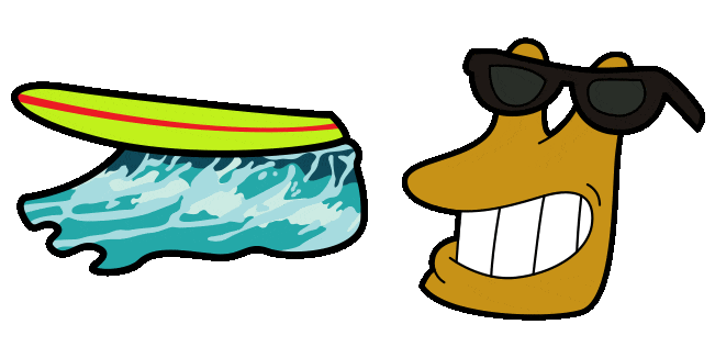 Futurama Slurms MacKenzie & Surfing Animated Cursor