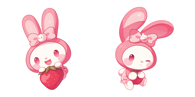 Sanrio My Melody with Strawberry Cursor