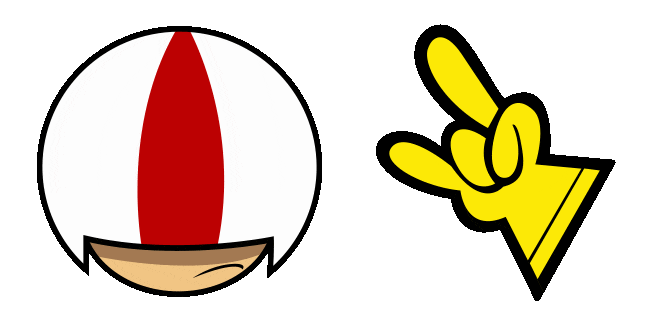 Kick Buttowski & Rock On Hand Animated Cursor