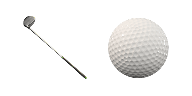 Golf Stick & Golf Ball 3D Cursor