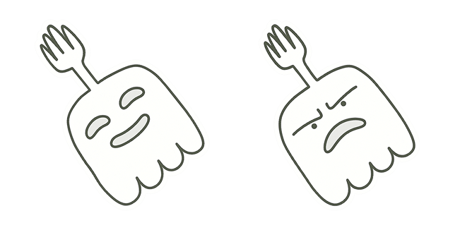 Regular Show Happy & Angry Hi-Five Ghost Cursor