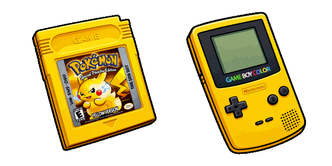 Game Boy Color & Pokemon Cartridge Animated Cursor