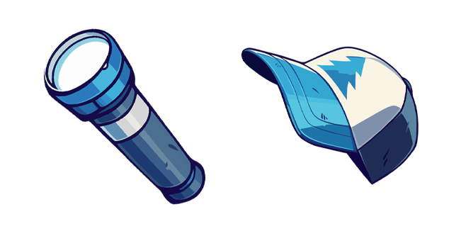 Gravity Falls Dipper Flashlight & Hat Cursor
