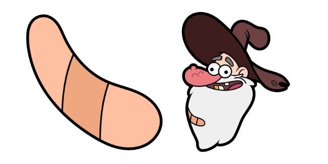 Gravity Falls Old Man McGucket & Band-Aid Cursor